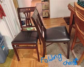 pair of folding chairs $3.00 each