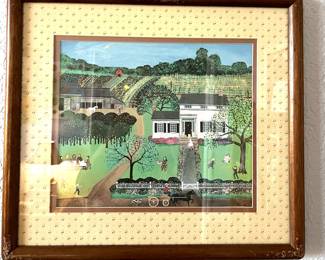 Regi Klein folk art framed print