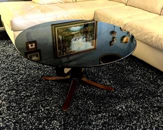 Vintage 1970's Smoked Glass Coffee Table by Sigurd Ressel for Vatne Møbler.