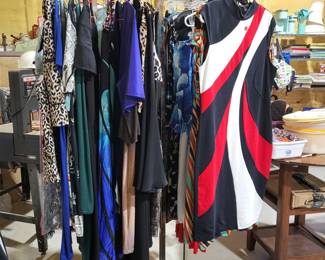 More ladies dresses.  Butterfly wings for Halloween costume