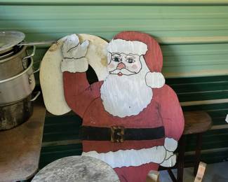 Santa & Candy Cane Yard art 
