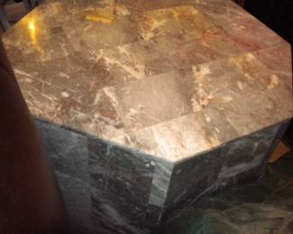 Octagon  table missing some stone pieces