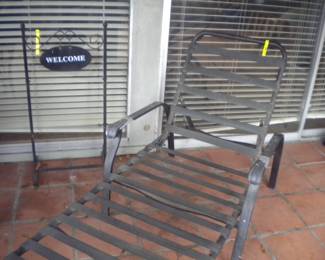 Patio lounger   one of 2