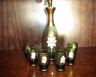 Vintage decanter set