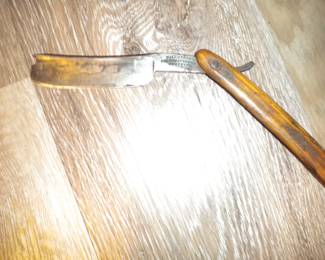 Antique straight razor