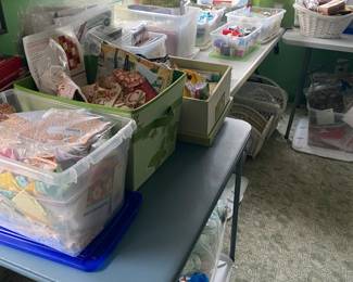 Quilting kits and sewing equipment 