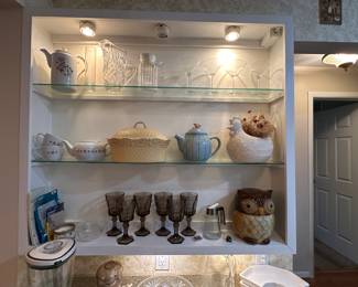 Vintage Fostoria, Virginia Brown wine/goblet glasses heavy foot 7 inch