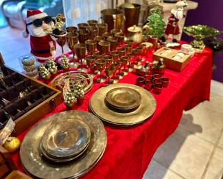 Santa Clause with horn is sold.