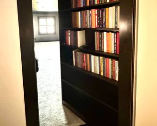 Media Room with Secret Bookshelf Door