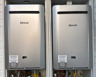 Pair of Rinnai Tankless Water Heaters
