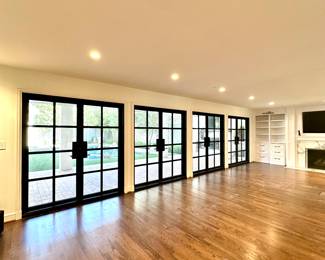 Four Sets of Stunning Iron 8-Light French Doors