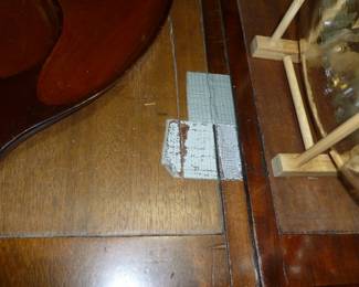 They duct-taped the table top