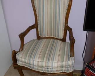 High back arm chair