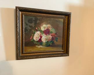 Classic still life of colorful flowers in vase