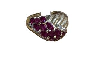 14k gold & ruby ring 