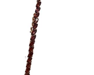 14k gold & ruby bracelet 