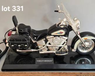 Harley-Davidson telephone, makes a running motorcycle sound