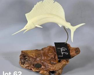 Large John Perry sailfish sculpture