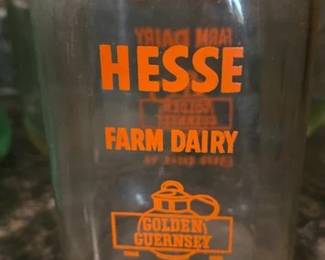 Local vintage milk bottle and other drink bottles