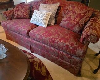Temple sofa and Leister Queen Anne style coffee table