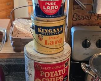 Vintage tins