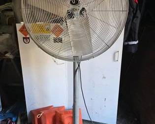 Industrial pedestal shop fan