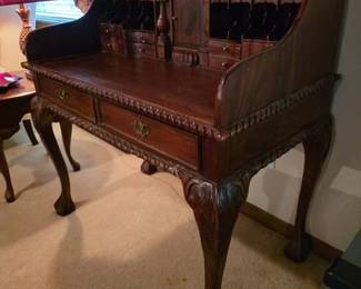 Reproduction Chippendale secretary desk