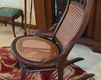 Cane seat rocker 
