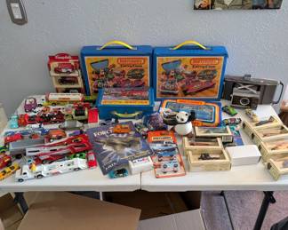 vintage matchbox cars and cases