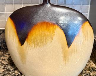 Ceramic Vase with Drip Glaze