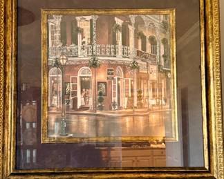 Matted and Framed "Jazz du Jour" - Betsy Brown (LaBrance House in the French Quarter, New Orleans)