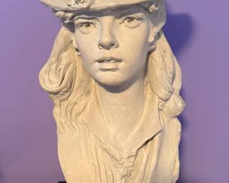 Sculpture "Young Girl with Roses on Her Hat" - Austin Productions, 1979