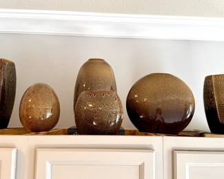 Collection of Brown Tone Vases