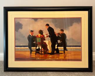 Matted and Framed Print - "Elergy for the Dead Admiral" - Jack Vettriano, Scotland