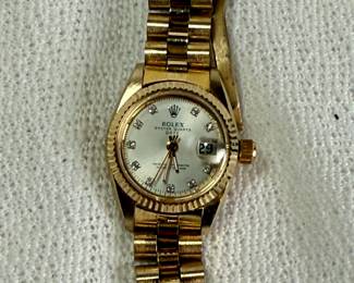 Rolex Oysterquartz Date Diamond Dial Watch (to be authenticated)