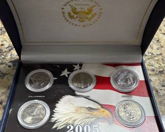 2005 State Quarters - California, Minnesota, Oregon, Kansas, West Virginia