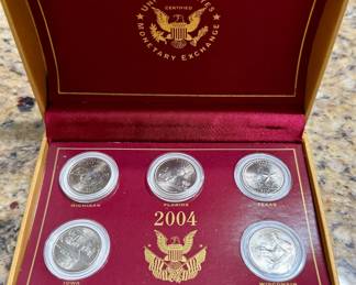 2004 State Quarters - Michigan, Florida, Texas, Iowa, Wisconsin