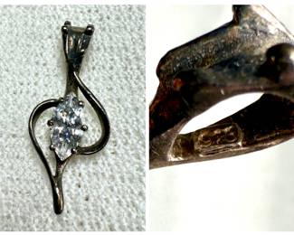 .925 Silver Pendant with CZ