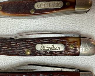 Pocket Knife Collection - Case, Stainless. Old Timer
