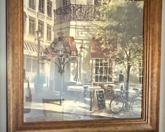 Framed Print "The Crepe House" (Paris Cafe or Boulevard Cafe) - Brent Heighton