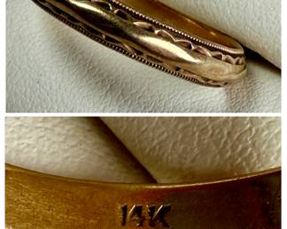14K Gold Band (size 9/10)