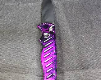 Discontinued Piranha Amazon Automatic Knife Plum