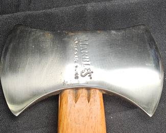 Rare Vtg Marbles Double Bit Hatchet with Sheath