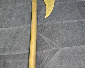 Small Persian Tabar Brass Ceremonial Battle Axe