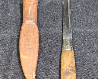 Vintage Finnish Puukko Fixed Blade Knife