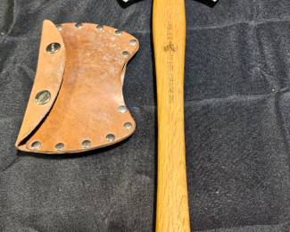 Rare Vtg Marbles Double Bit Hatchet with Sheath