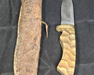 Handmade Bone Handle Full Tang Hunting Knife