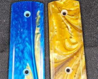 Blue Pearl & Gold Pearl Knife Handle inserts