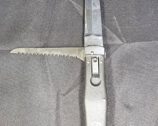 Mikov Predator Stone Washed Dual Blade Fold Auto