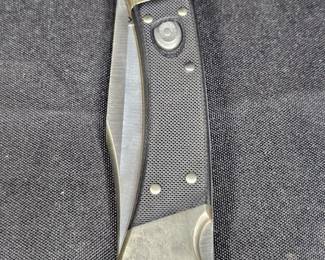 NIB Buck Auto Elite 110 Knife, Leather Sheath